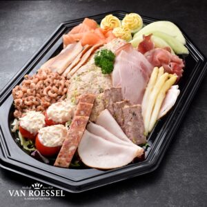 Koude schotel B: vlees, vis en fruit