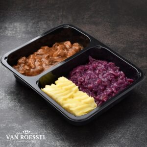 Menu rode kool puree stoofvlees
